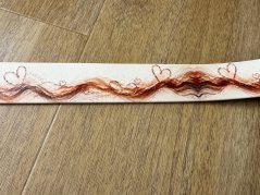 Obojek EXTRA  se vzorem - Srdce 2,5 a 3,8 cm