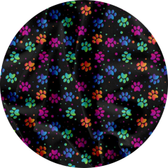 Polostahovací obojek Duhové tlapky