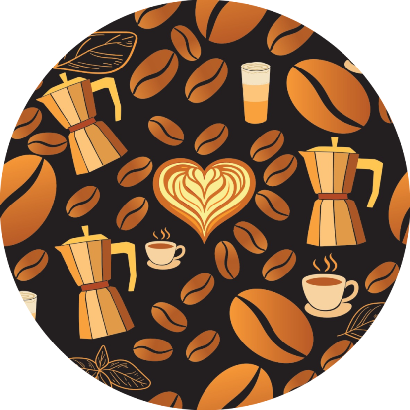 Vodítko ručka 25 cm - Coffee time