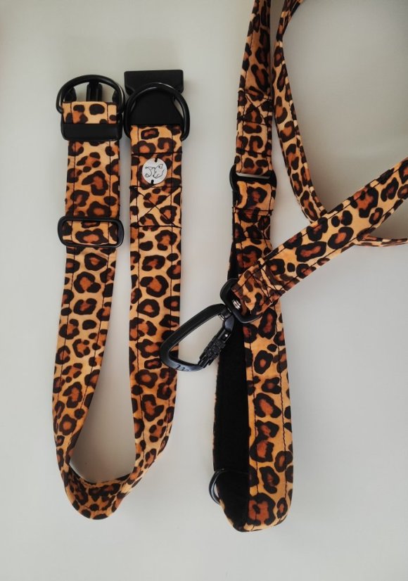 Postroj klasický Gepard - ŠÍŘKA OBOJKU/POSTROJE: 3 CM, Velikost postroje: Nad 60 cm obvodu hrudníku