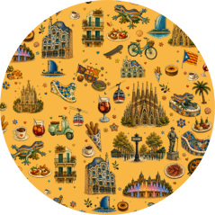 Polostahovací obojek Viva Barcelona