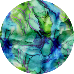 Polostahovací obojek Green mramor