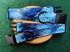 Vodítko Blue mramor přepínací/s dvouručkou