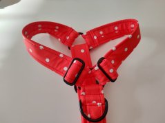 Obojek Puntíky červené