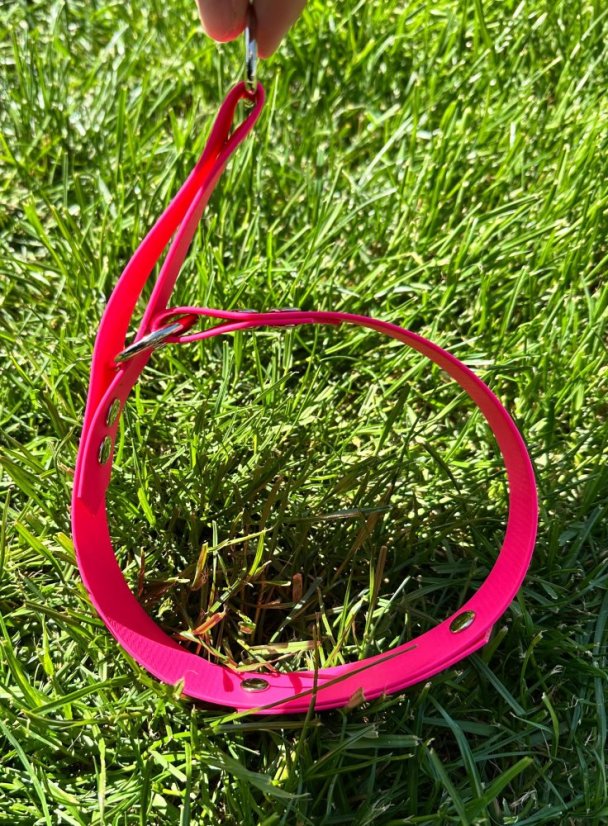Polostahovací obojek 1,9 - 2,5 cm - Typ polostah. obojku: Jednoduchý se zarážkou - posouvací velikost