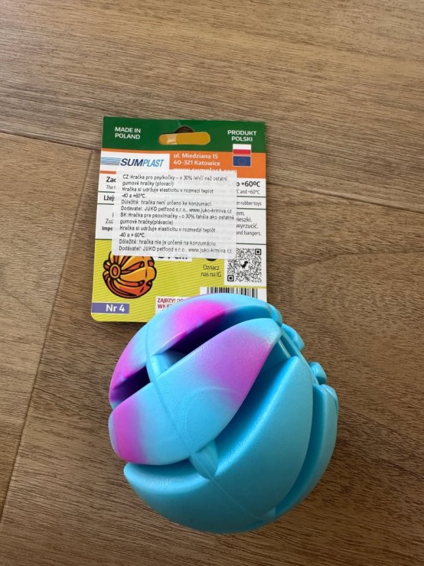 Míček s držátkem - 5, 6 a 7 cm - Míček s držákem - velikost: 6 cm