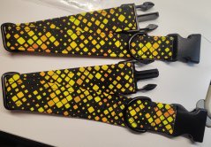Vodítko ručka 25 cm - Černo-žlutá